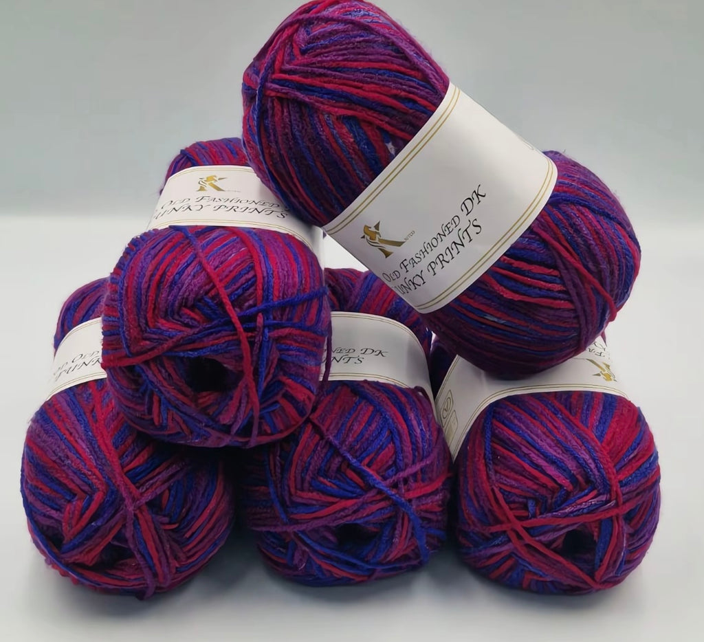 Knitco Good Old Fashioned Funky Prints 5 x 100g DK yarn