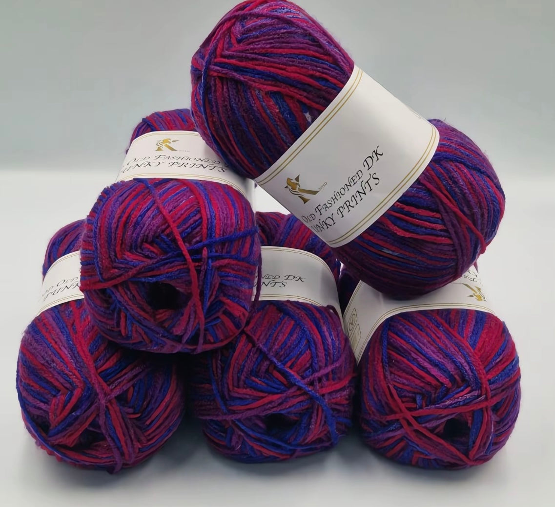 Knitco Good Old Fashioned Funky Prints 5 x 100g DK yarn