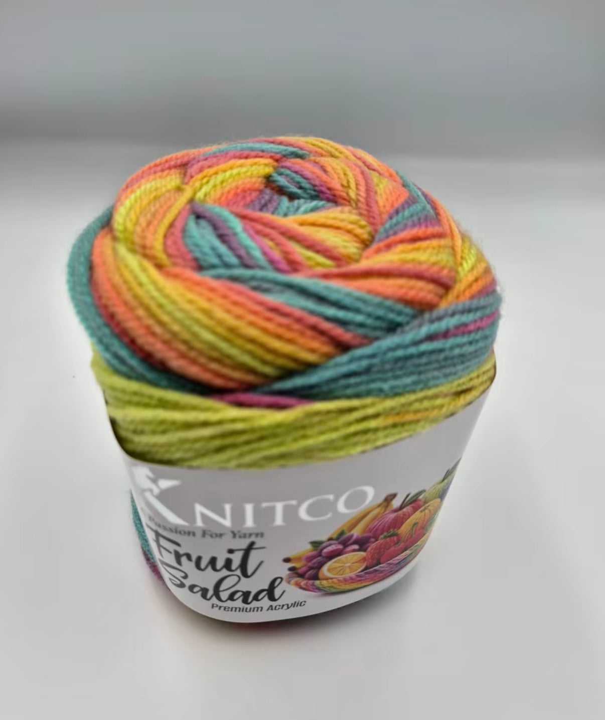 Knitco Fruit Salad 6 x 100g -360m 100% Premium Acrylic Yarn