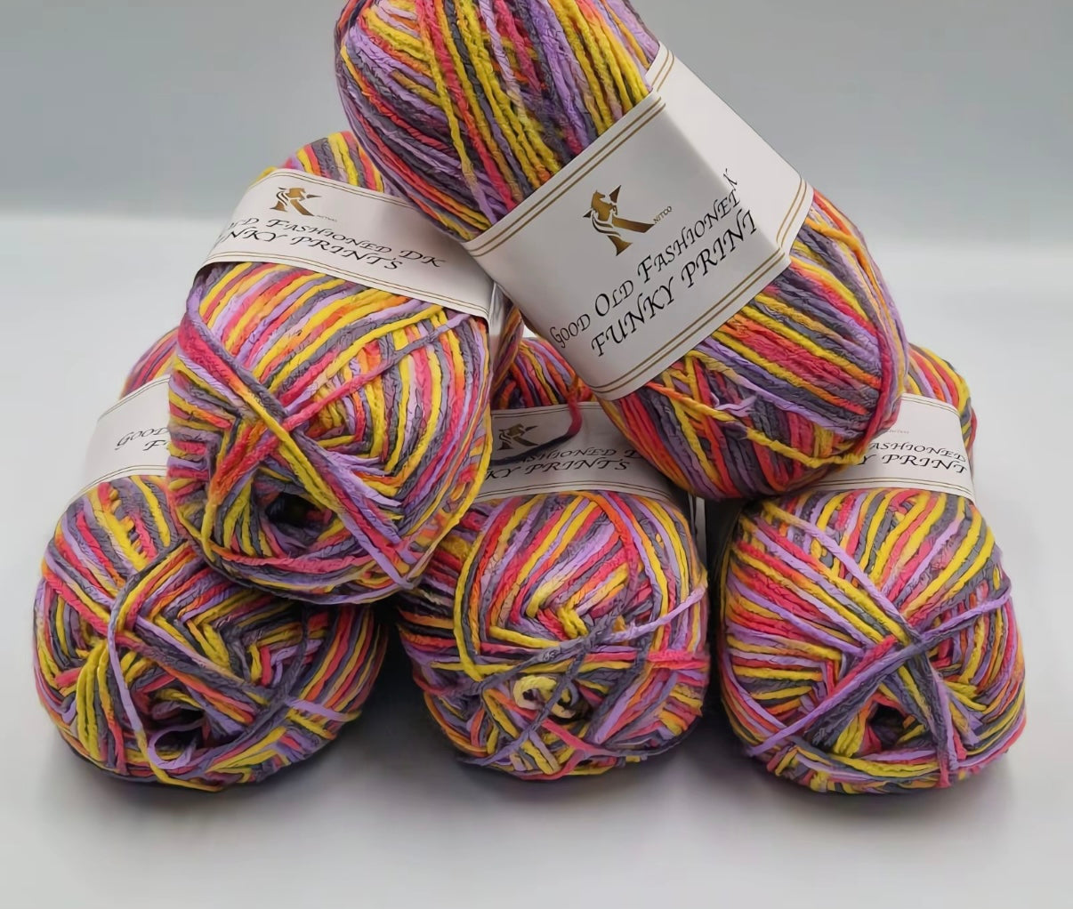 Knitco Good Old Fashioned Funky Prints 5 x 100g DK yarn