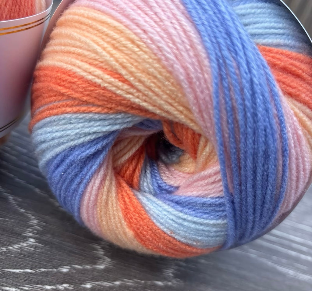 Northern Lights Knitco Cake DK 1 x 150g varigated 100% Acrylic Yarn for Knitting & Crochet Projects - 410m per skein