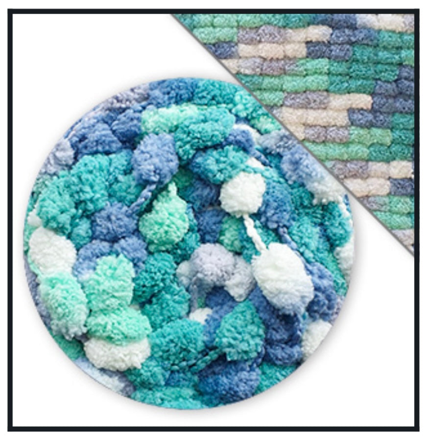 James C Brett Munchkin Super Chunky 1 x 200g Pom-Pom Yarn (2 needed for a Blanket)