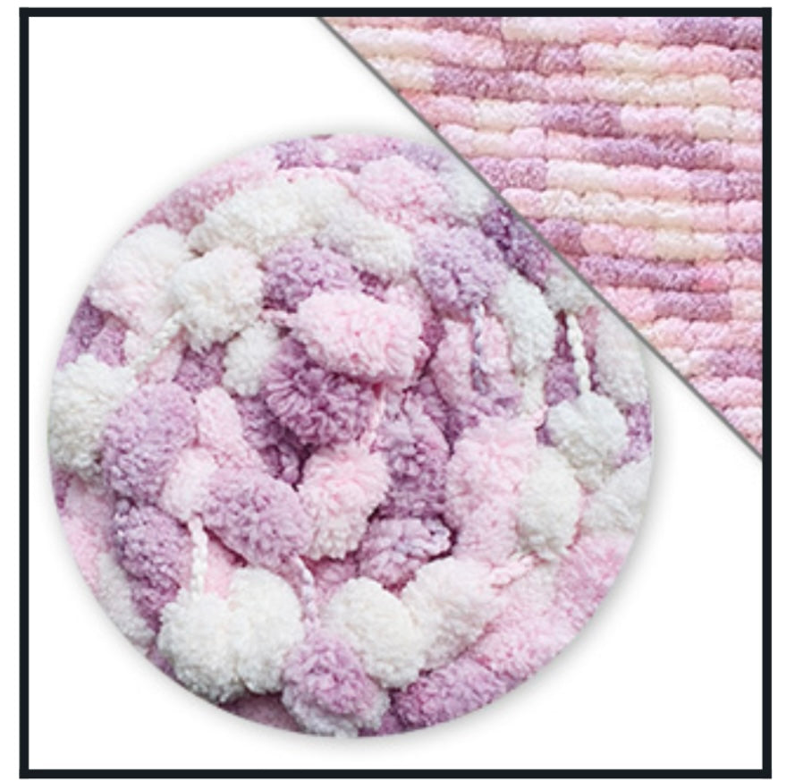 James C Brett Munchkin Super Chunky 1 x 200g Pom-Pom Yarn (2 needed for a Blanket)