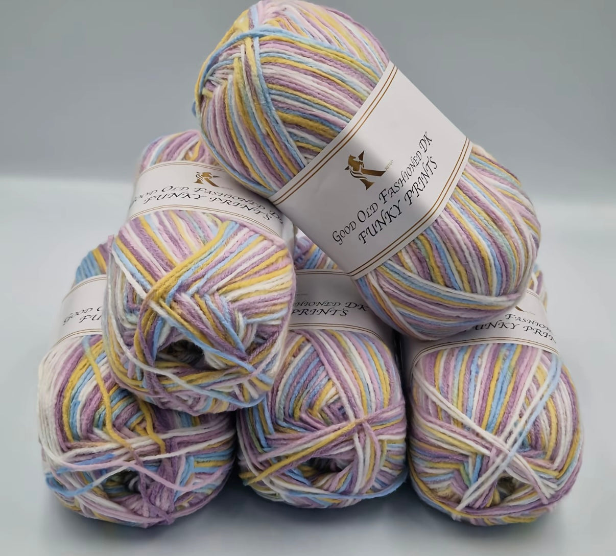 Knitco Good Old Fashioned Funky Prints 5 x 100g DK yarn
