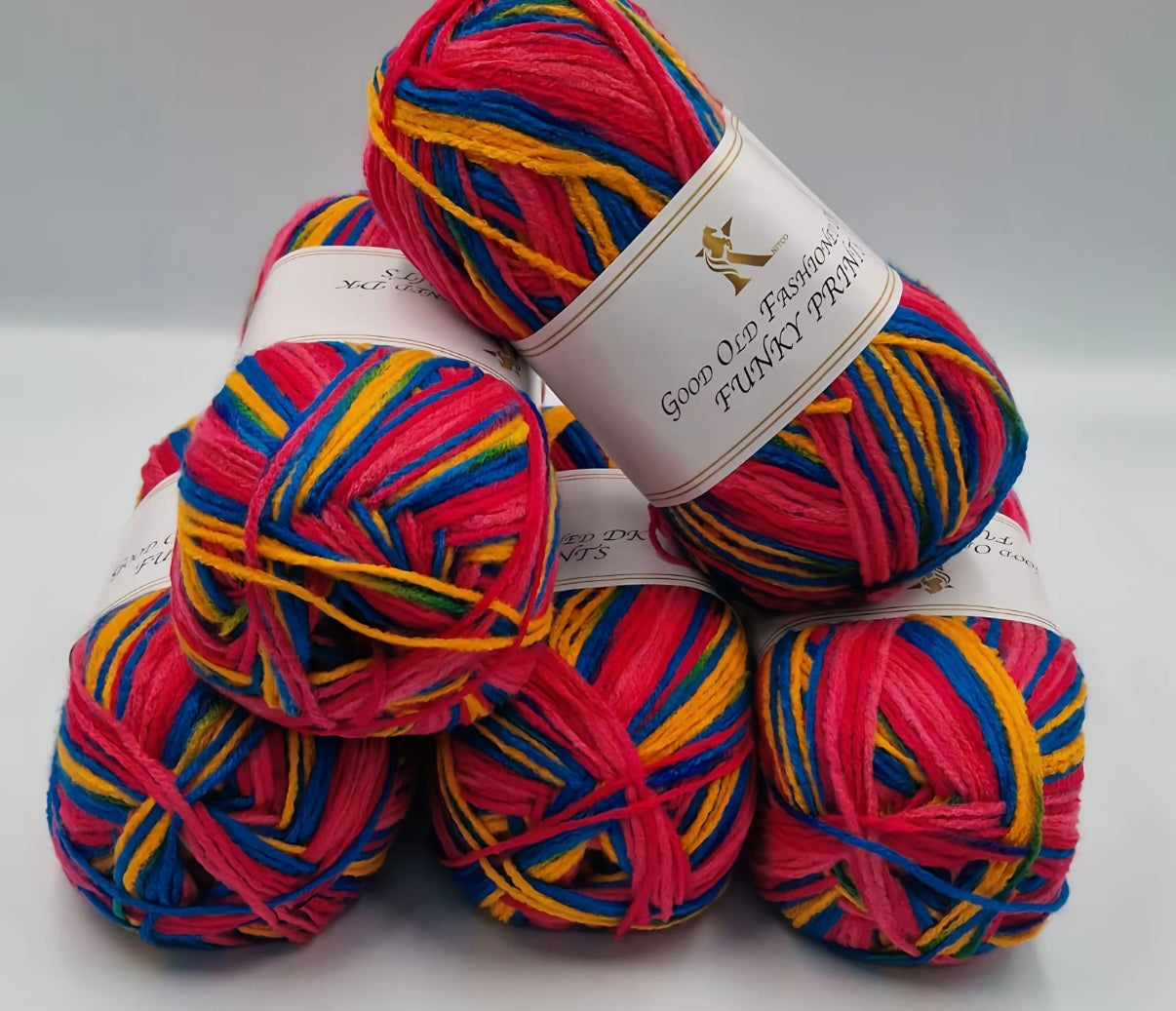 Knitco Good Old Fashioned Funky Prints 5 x 100g DK yarn