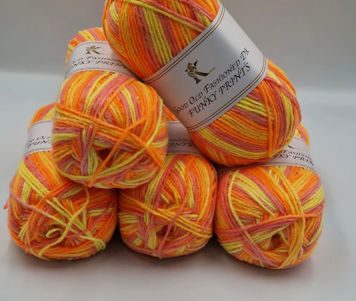 Knitco Good Old Fashioned Funky Prints 5 x 100g DK yarn