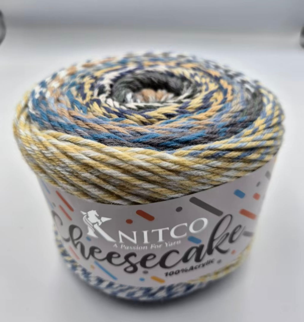 Knitco Cheesecake 2 x 250g - 400m Aran 100% Acrylic Knitting Crochet Yarn