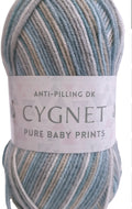 Cygnet Anti-Pilling DK Pure Baby Prints 5 x 100g 245m per ball