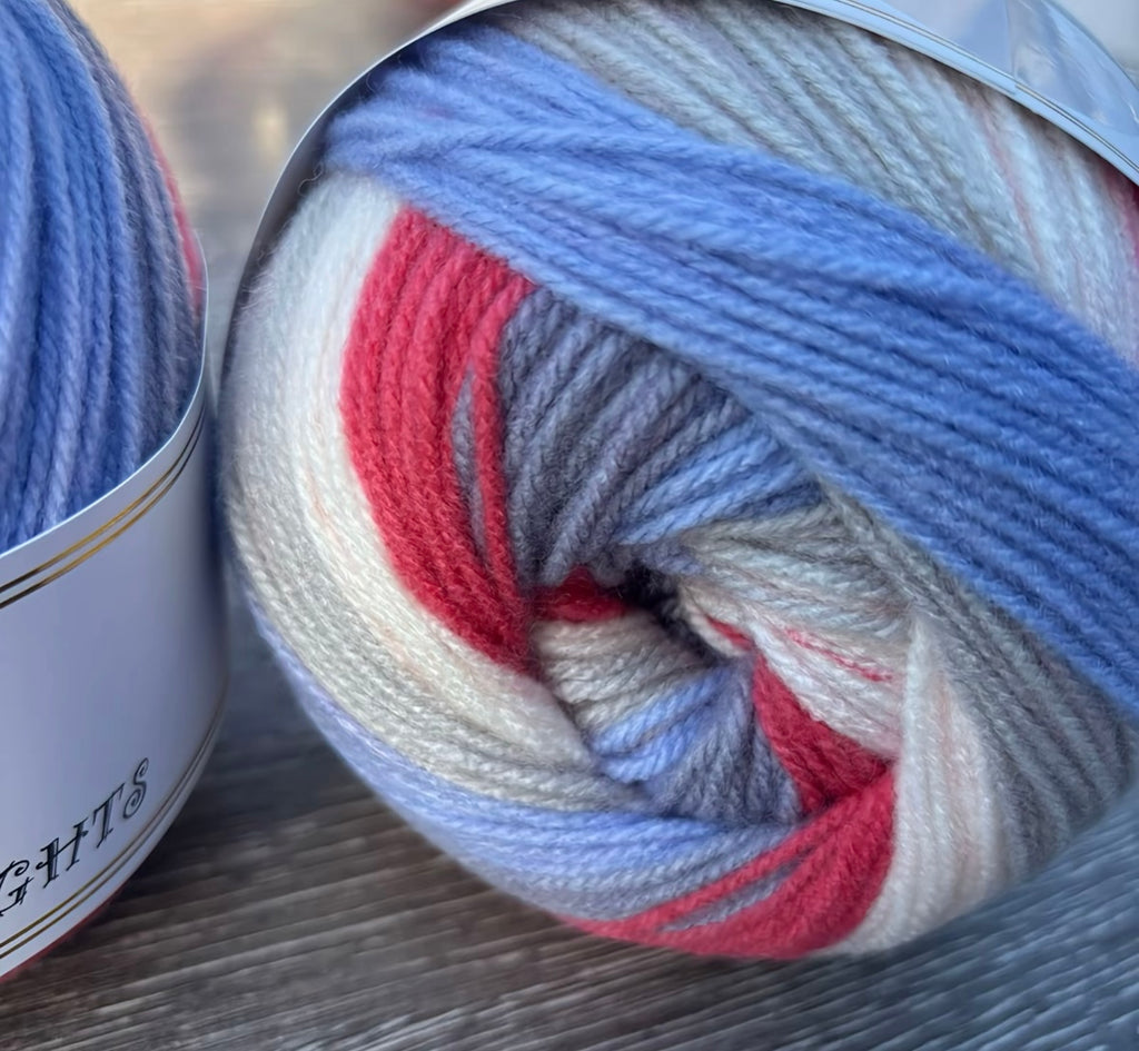 Northern Lights Knitco Cake DK 1 x 150g varigated 100% Acrylic Yarn for Knitting & Crochet Projects - 410m per skein