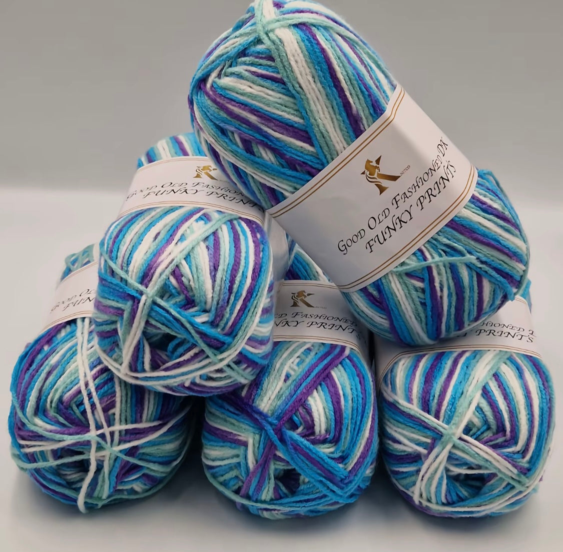 Knitco Good Old Fashioned Funky Prints 5 x 100g DK yarn