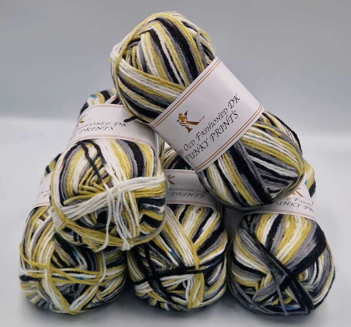 Knitco Good Old Fashioned Funky Prints 5 x 100g DK yarn