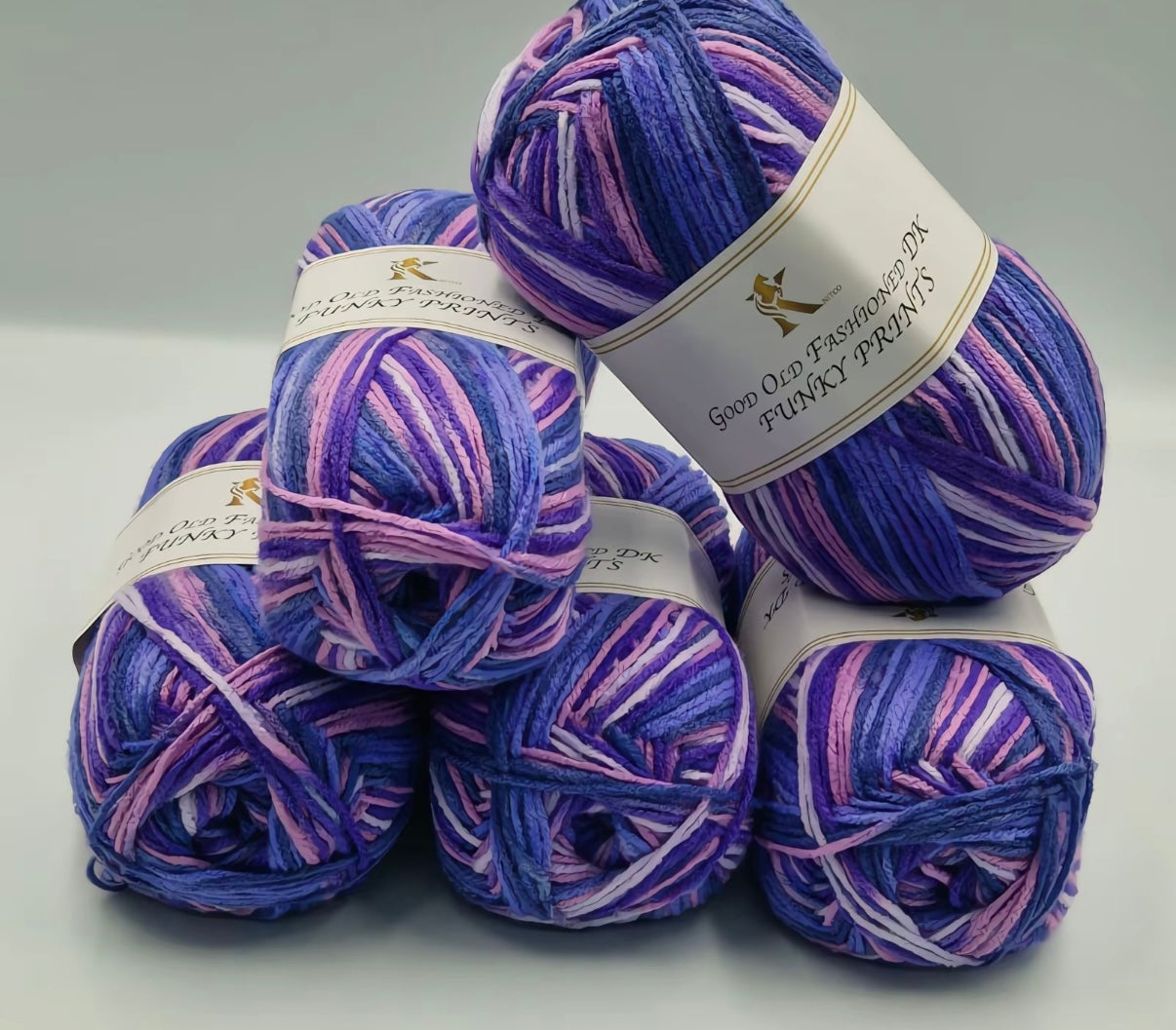 Knitco Good Old Fashioned Funky Prints 5 x 100g DK yarn