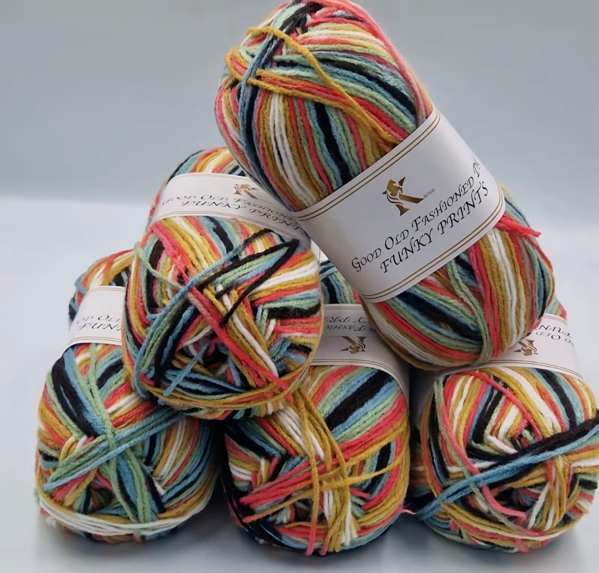 Knitco Good Old Fashioned Funky Prints 5 x 100g DK yarn