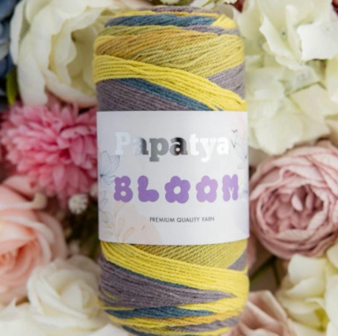 Papatya Bloom 5 x 100g 70% Acrylic & 30% Cotton Premium Quality Yarn for Crafting and Knitting Projects