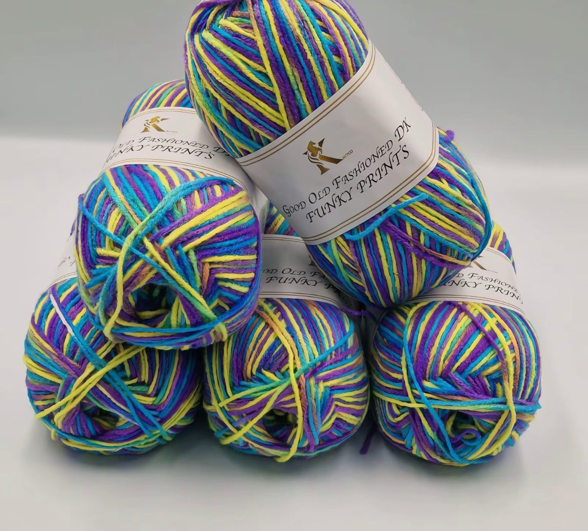 Knitco Good Old Fashioned Funky Prints 5 x 100g DK yarn