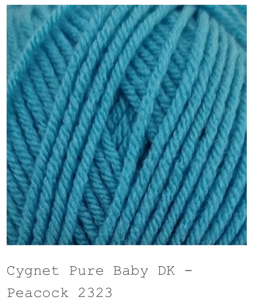 Cygnet Pure Baby Anti Piling DK Yarn 1 x 100g 245m per ball