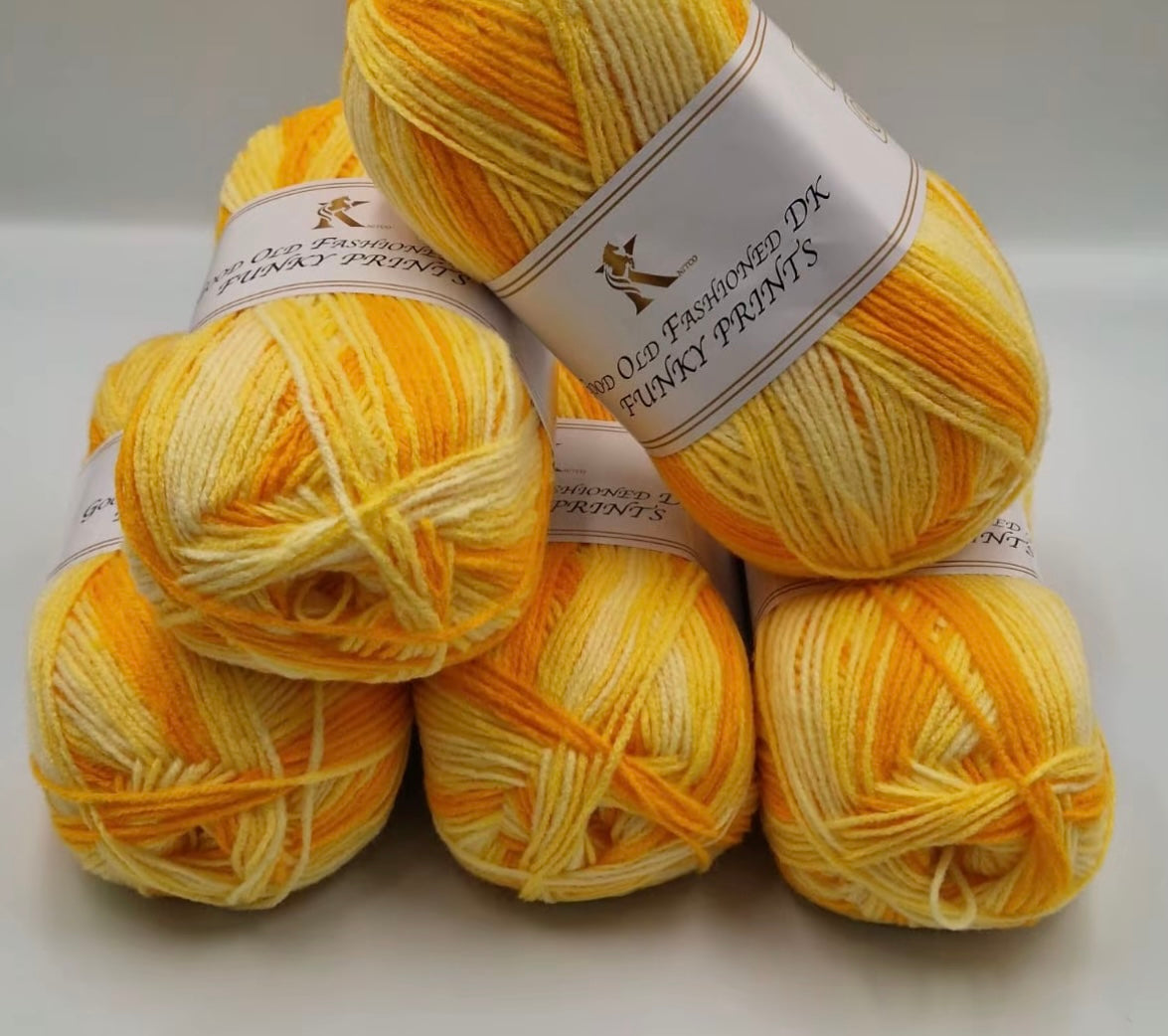 Knitco Good Old Fashioned Funky Prints 5 x 100g DK yarn