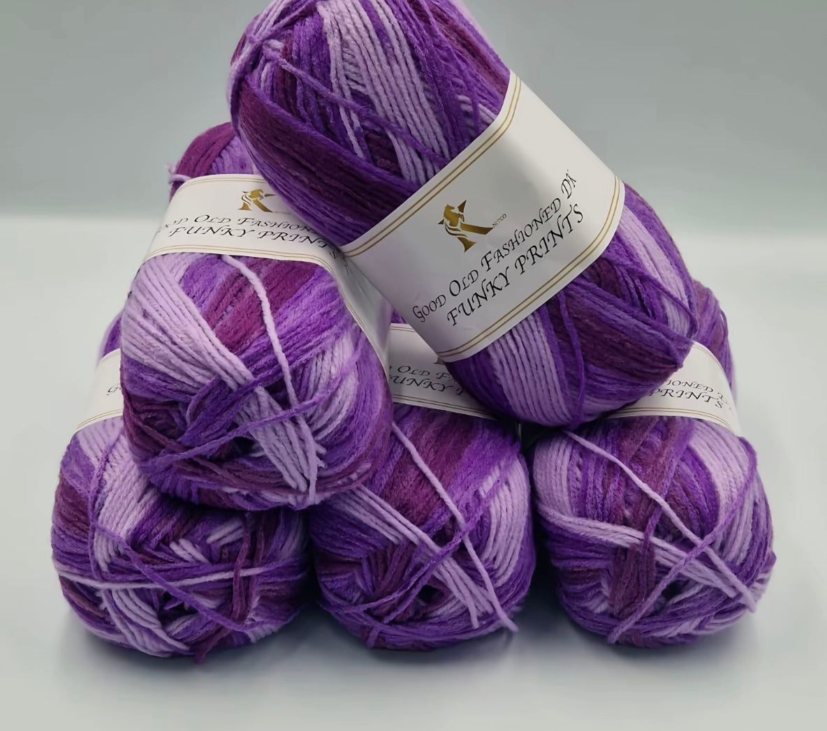 Knitco Good Old Fashioned Funky Prints 5 x 100g DK yarn