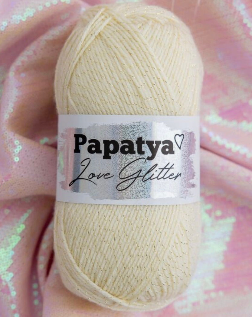 Papatya Love Glitter 5 x 100g 360m DK yarn