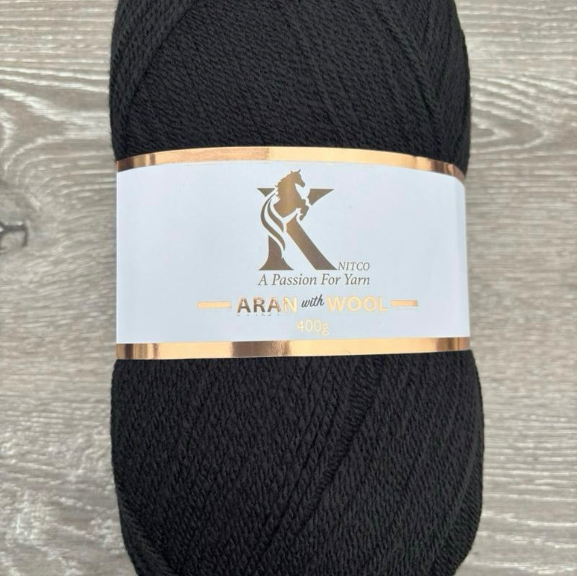 Knitco Aran & Wool Yarn 1 x 400g - 8 Colours to Choose from - Premium Acrylic & Wool Mix for Knitting and Crochet Projects