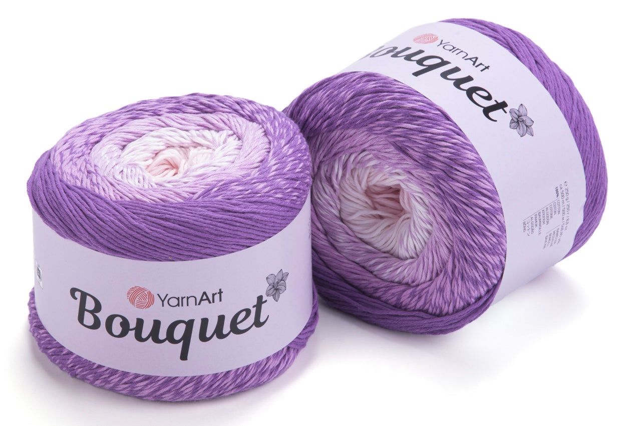YarnArt Bouquet 100% Cotton DK  Cake 2 x 250g Cakes 500m