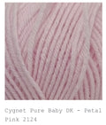 Cygnet Pure Baby Anti Piling DK Yarn 1 x 100g 245m per ball