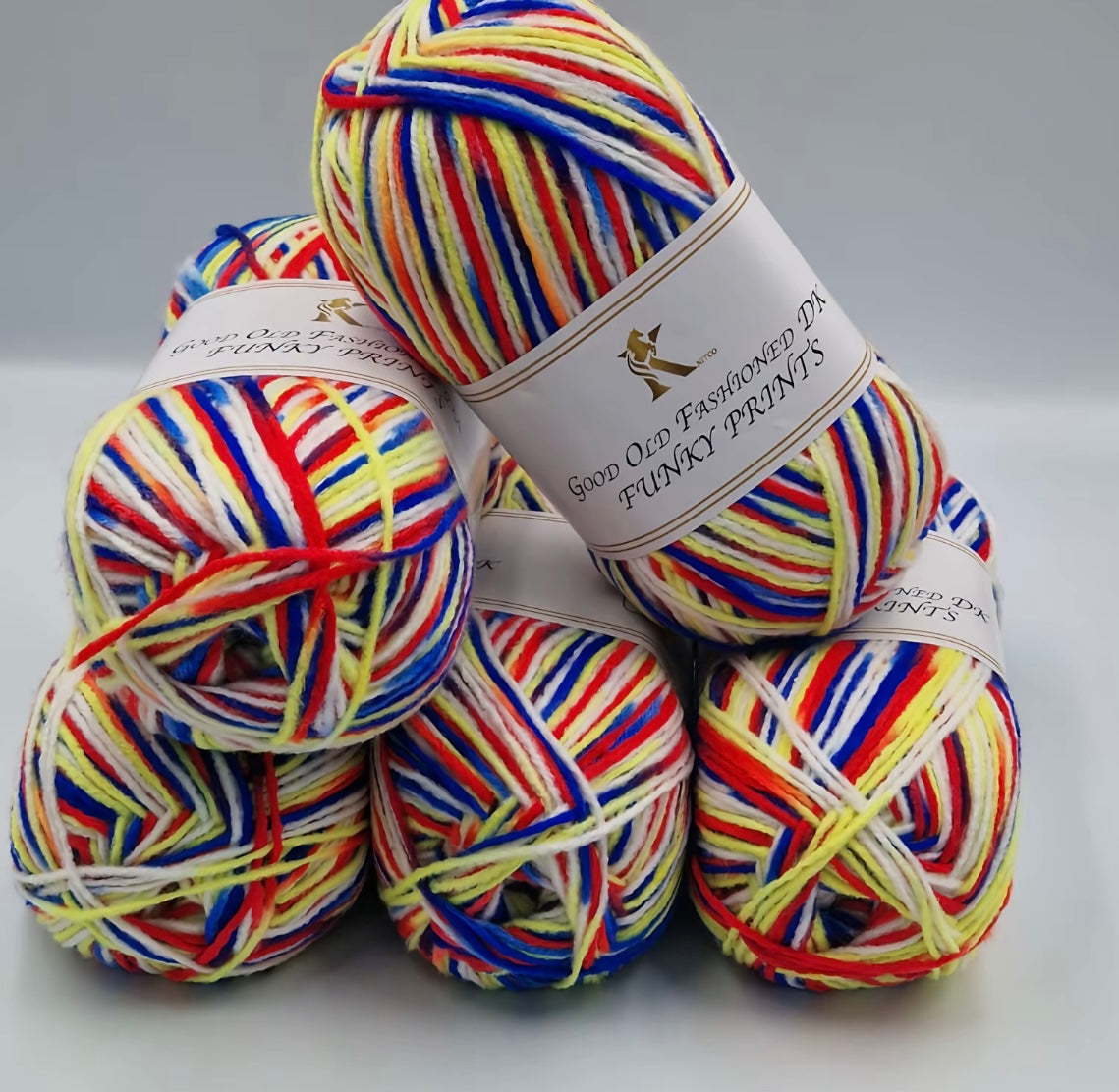 Knitco Good Old Fashioned Funky Prints 5 x 100g DK yarn
