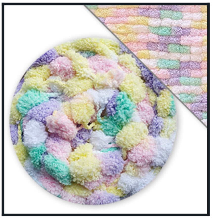 James C Brett Munchkin Super Chunky 1 x 200g Pom-Pom Yarn (2 needed for a Blanket)