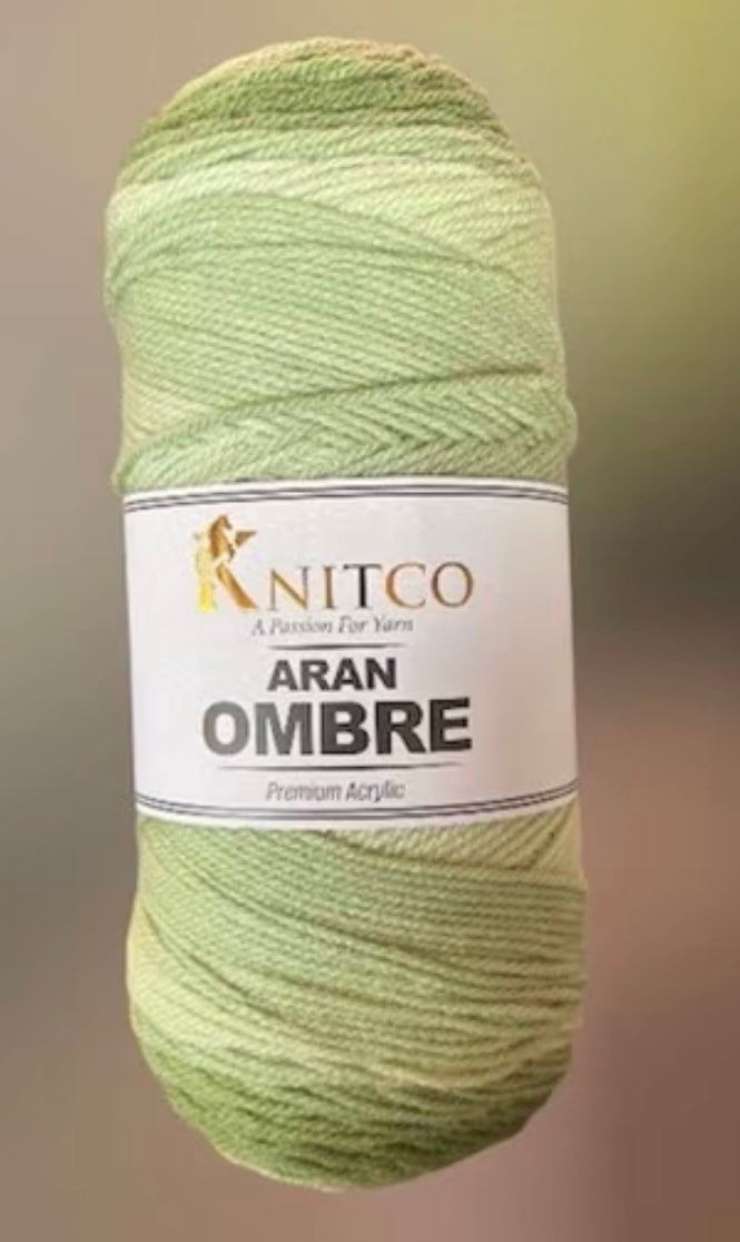Knitco Aran Ombré Premium Acrylic Yarn - 200g 420mt