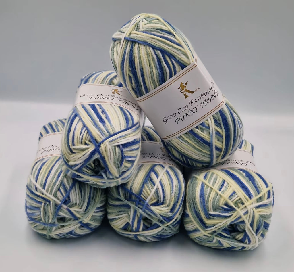 Knitco Good Old Fashioned Funky Prints 5 x 100g DK yarn