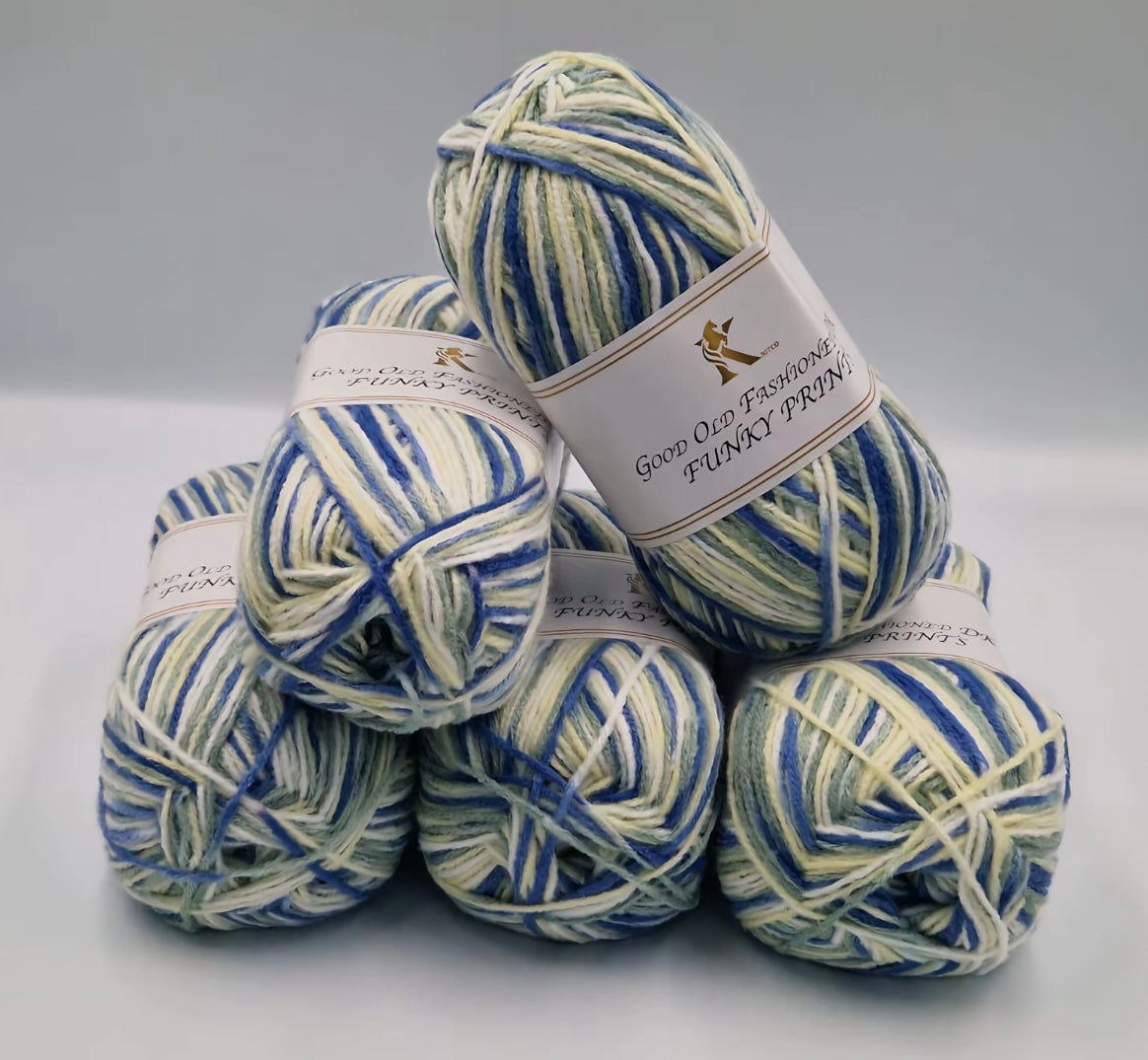 Knitco Good Old Fashioned Funky Prints 5 x 100g DK yarn