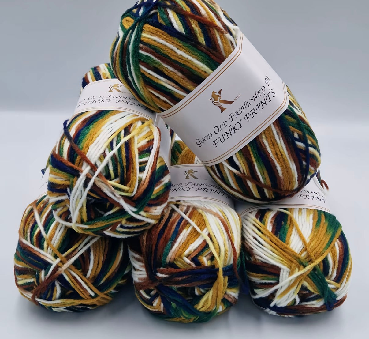 Knitco Good Old Fashioned Funky Prints 5 x 100g DK yarn