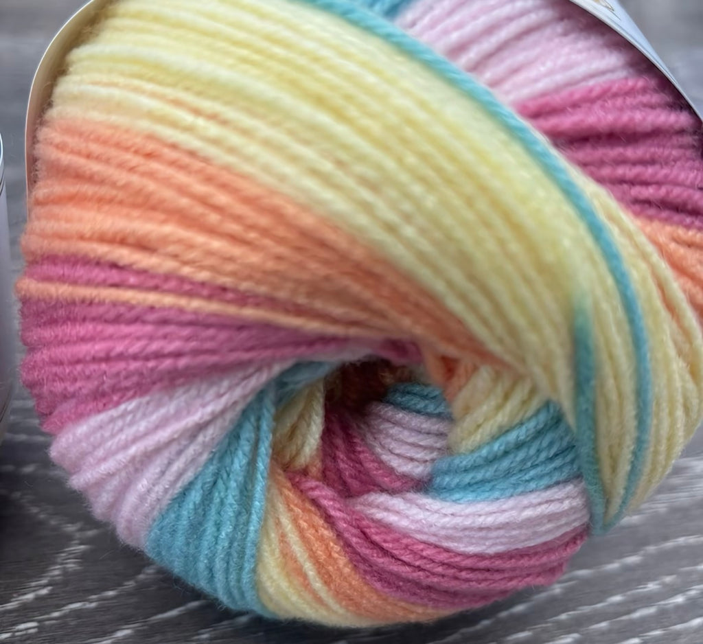 Northern Lights Knitco Cake DK 1 x 150g varigated 100% Acrylic Yarn for Knitting & Crochet Projects - 410m per skein