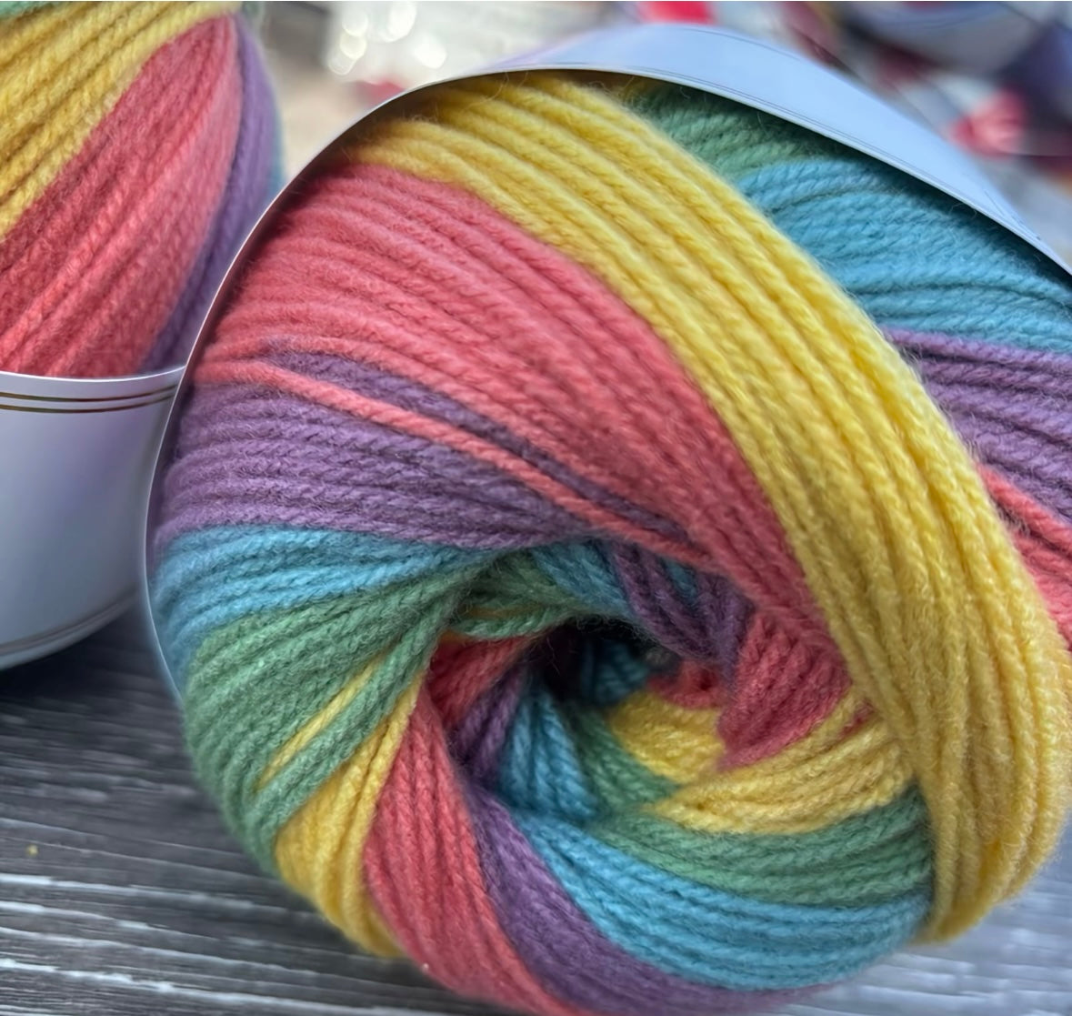 Northern Lights Knitco Cake DK 1 x 150g varigated 100% Acrylic Yarn for Knitting & Crochet Projects - 410m per skein