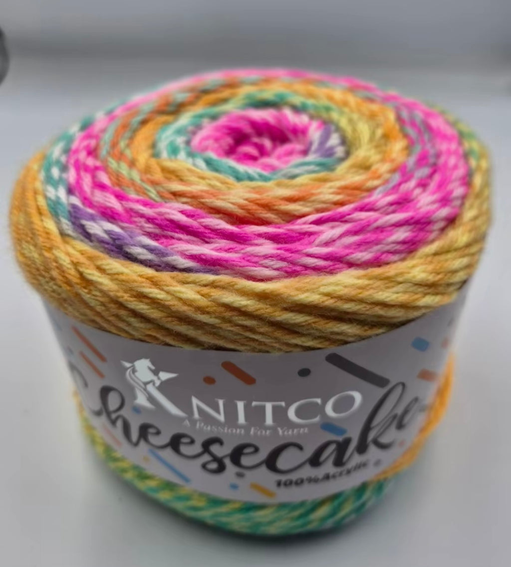 Knitco Cheesecake 2 x 250g - 400m Aran 100% Acrylic Knitting Crochet Yarn