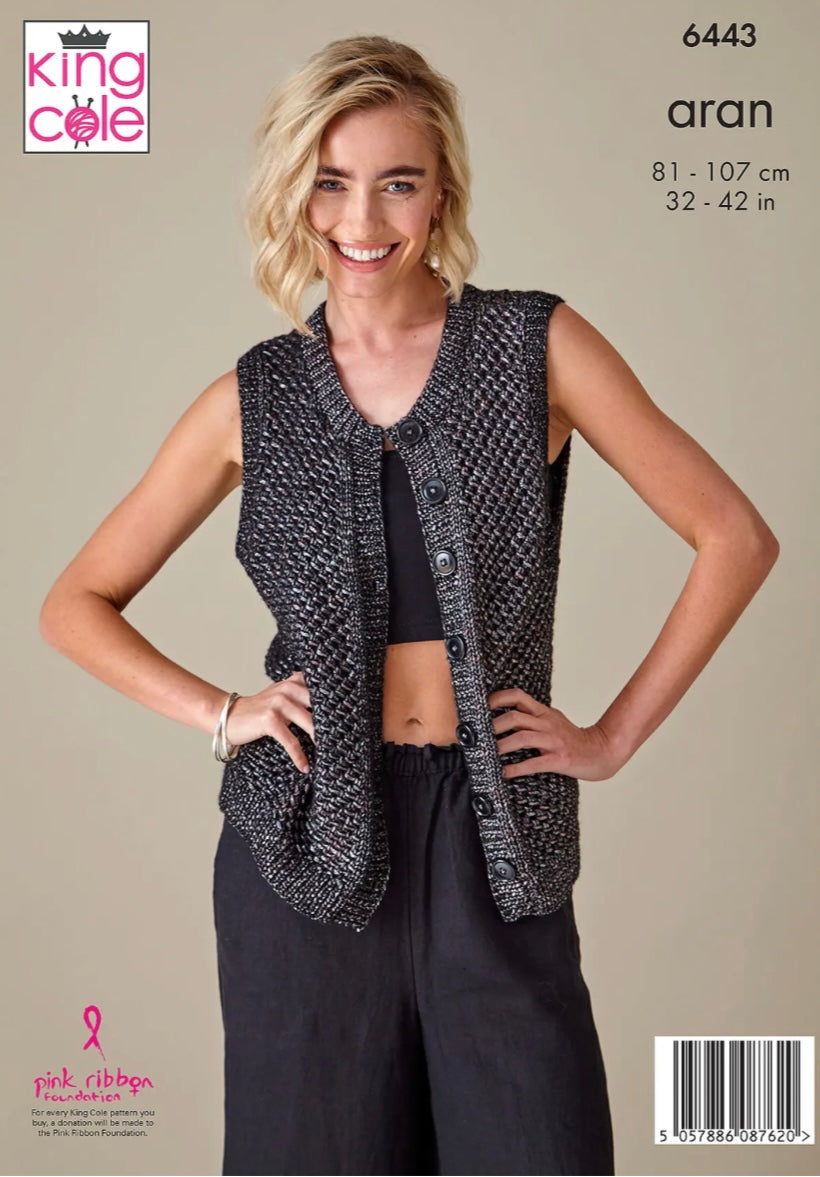 King Cole Knitting Pattern 6443