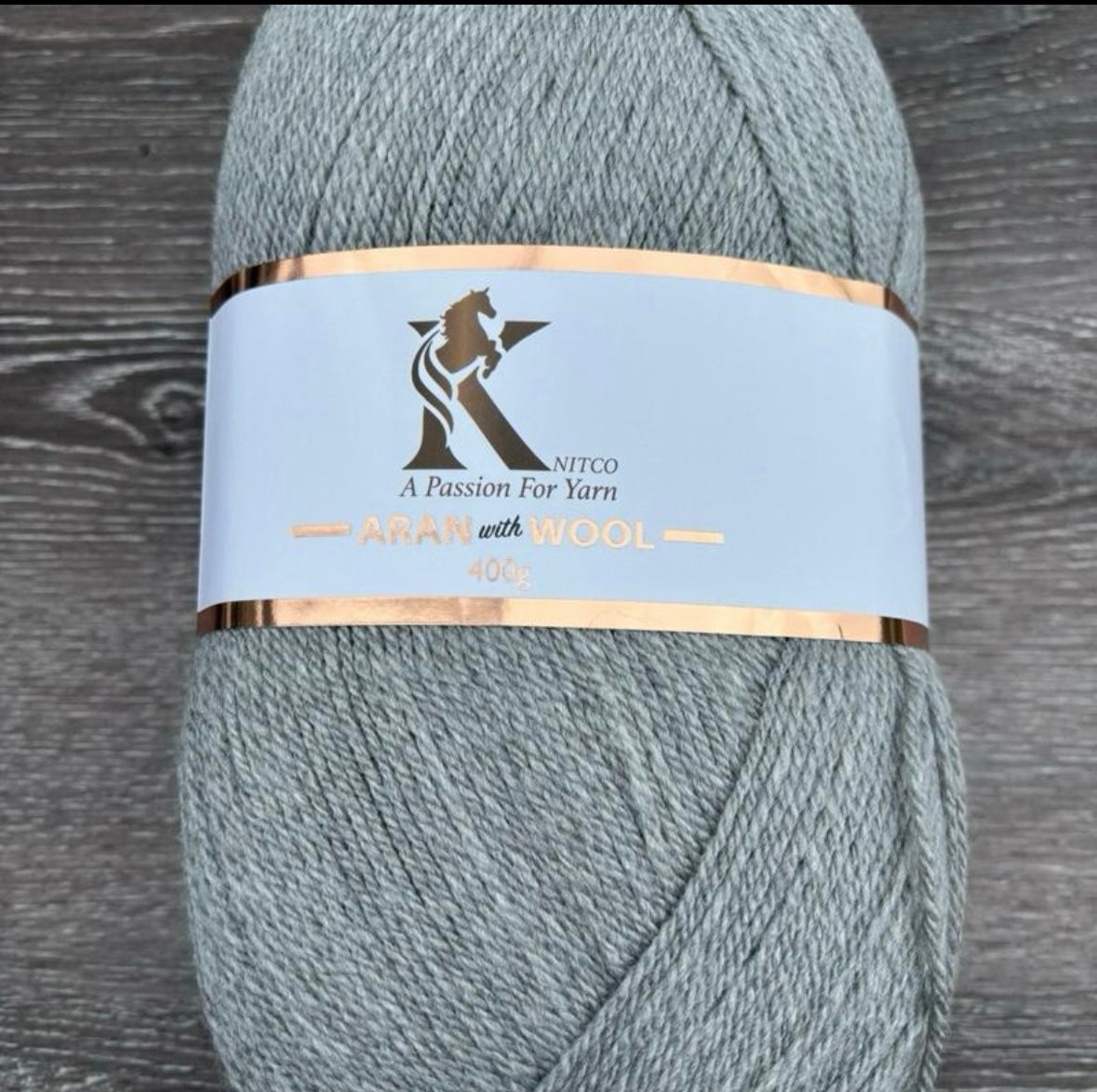 Knitco Aran & Wool Yarn 1 x 400g - 8 Colours to Choose from - Premium Acrylic & Wool Mix for Knitting and Crochet Projects