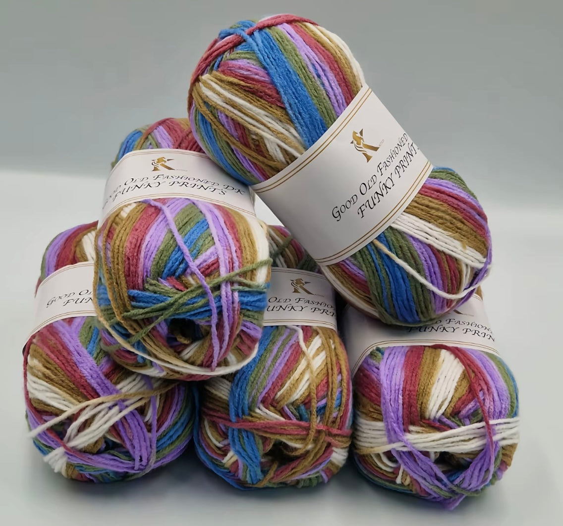 Knitco Good Old Fashioned Funky Prints 5 x 100g DK yarn