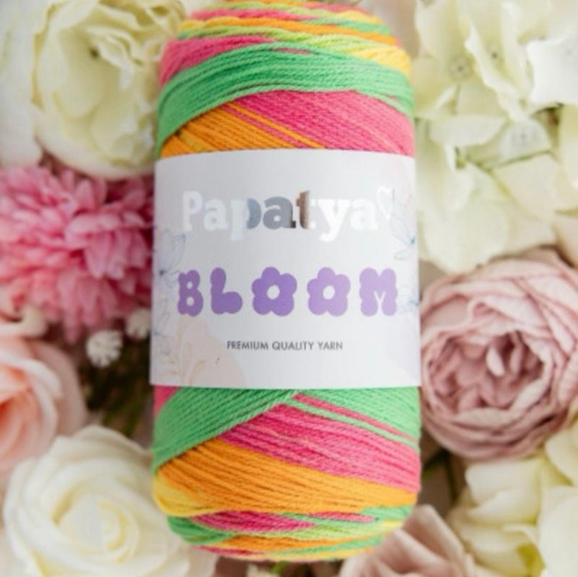 Papatya Bloom 5 x 100g 70% Acrylic & 30% Cotton Premium Quality Yarn for Crafting and Knitting Projects