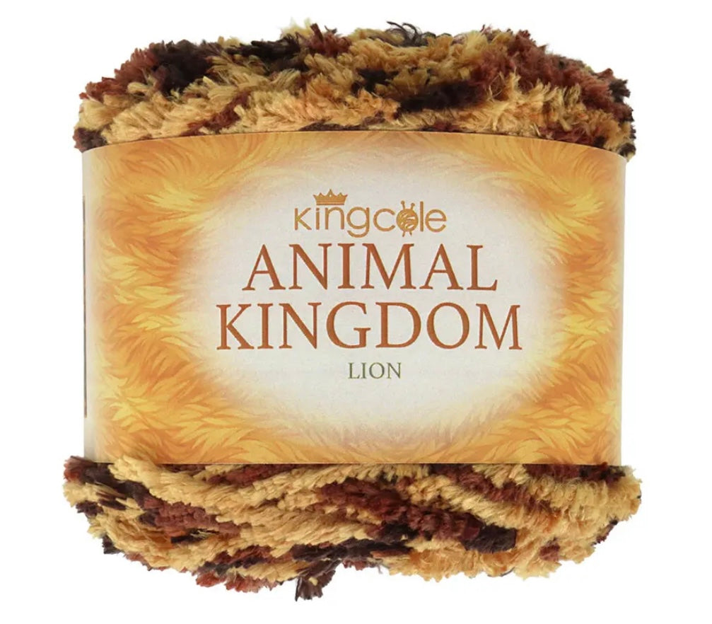 King Cole Animal Kingdom  1 x 100g Fur Like Yarn