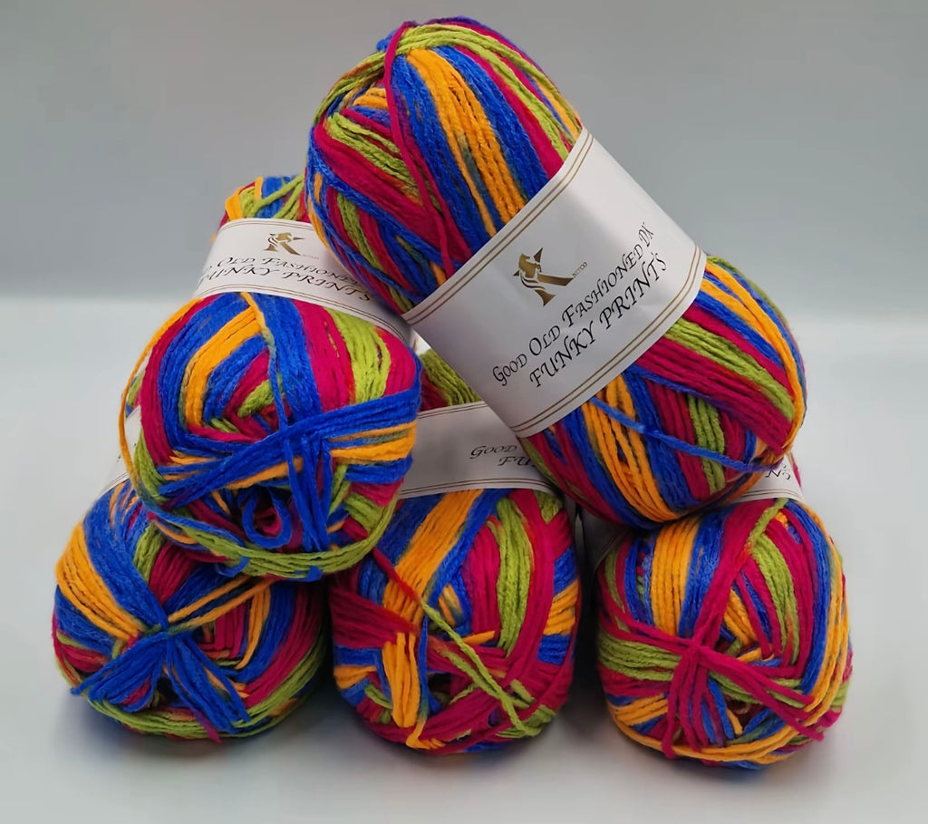 Knitco Good Old Fashioned Funky Prints 5 x 100g DK yarn
