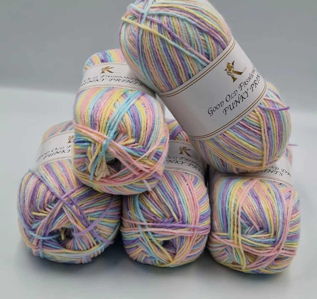 Knitco Good Old Fashioned Funky Prints 5 x 100g DK yarn