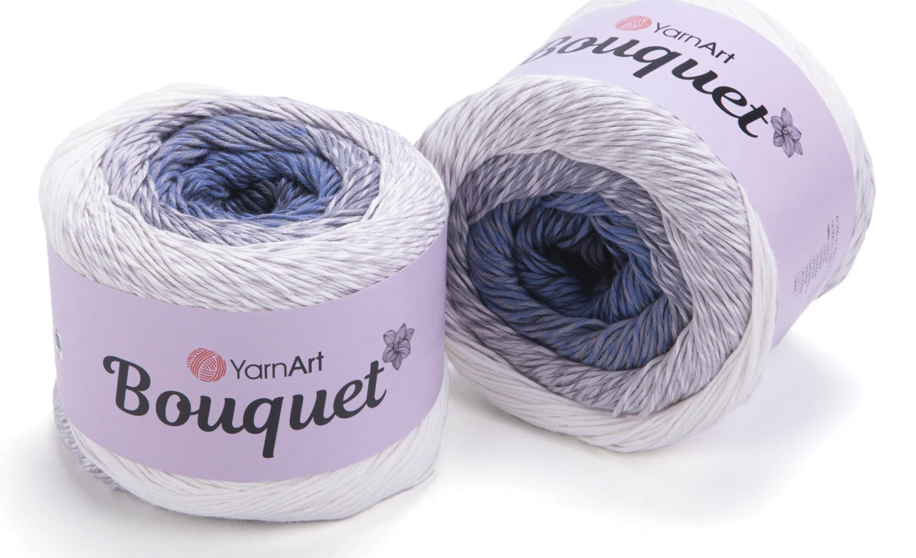 YarnArt Bouquet 100% Cotton DK  Cake 2 x 250g Cakes 500m