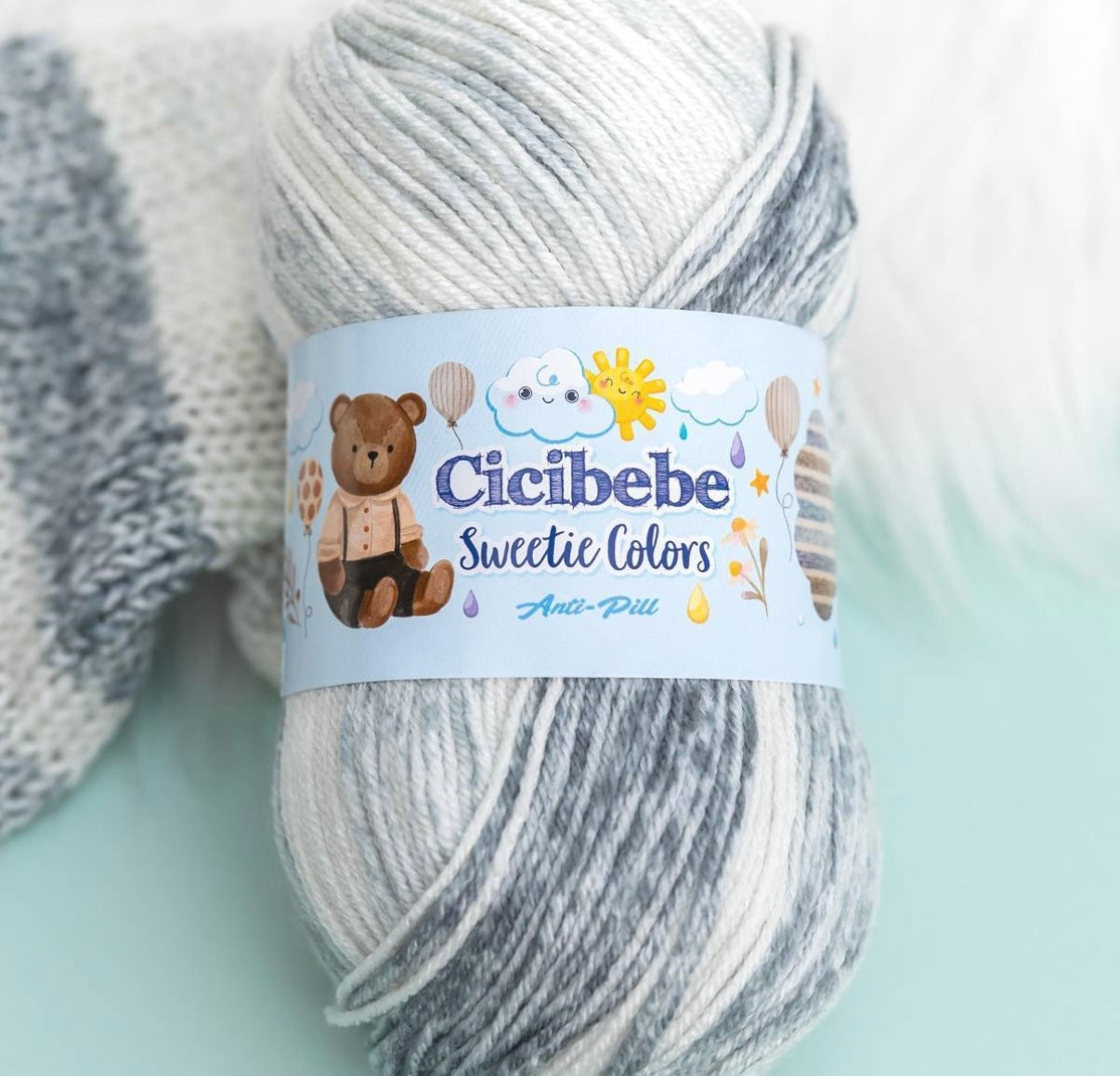 Cicibebe Sweetie Colors 100% Anti Pill Acrylic5 x 100g 265m