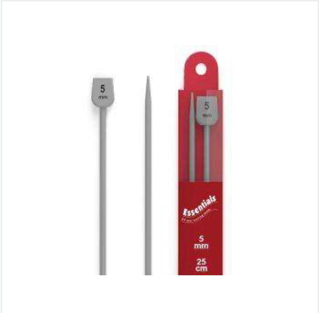 Whitecroft Essentials Aluminium Knitting Pins 25cm