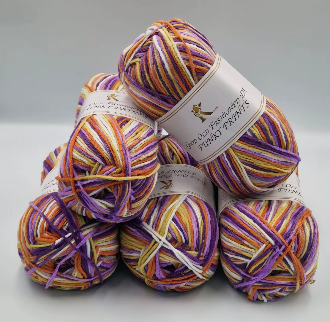 Knitco Good Old Fashioned Funky Prints 5 x 100g DK yarn