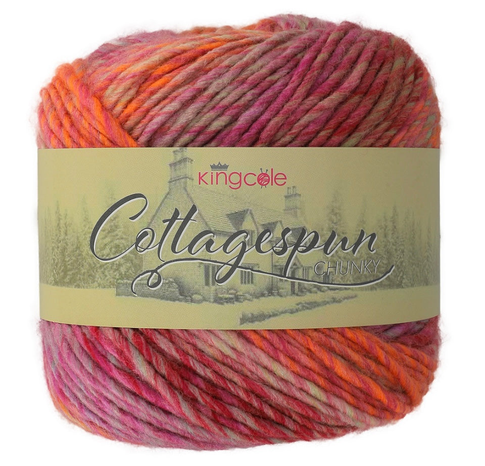King Cole Cottagespun Chunky 1 x 150g 100% Premium Acrylic Yarn