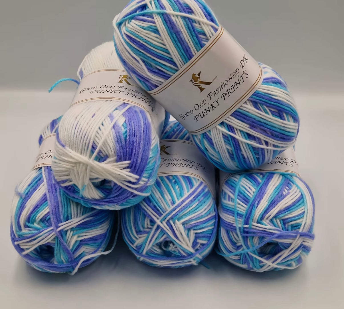 Knitco Good Old Fashioned Funky Prints 5 x 100g DK yarn