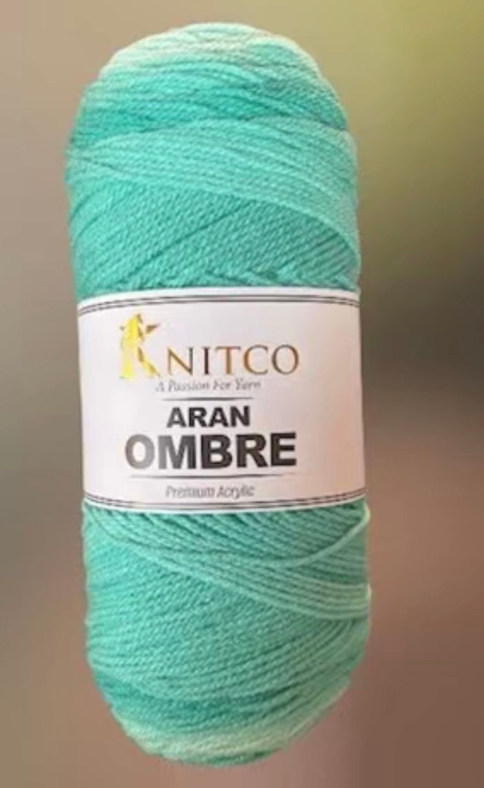 Knitco Aran Ombré Premium Acrylic Yarn - 200g 420mt