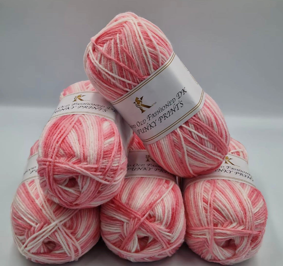 Knitco Good Old Fashioned Funky Prints 5 x 100g DK yarn